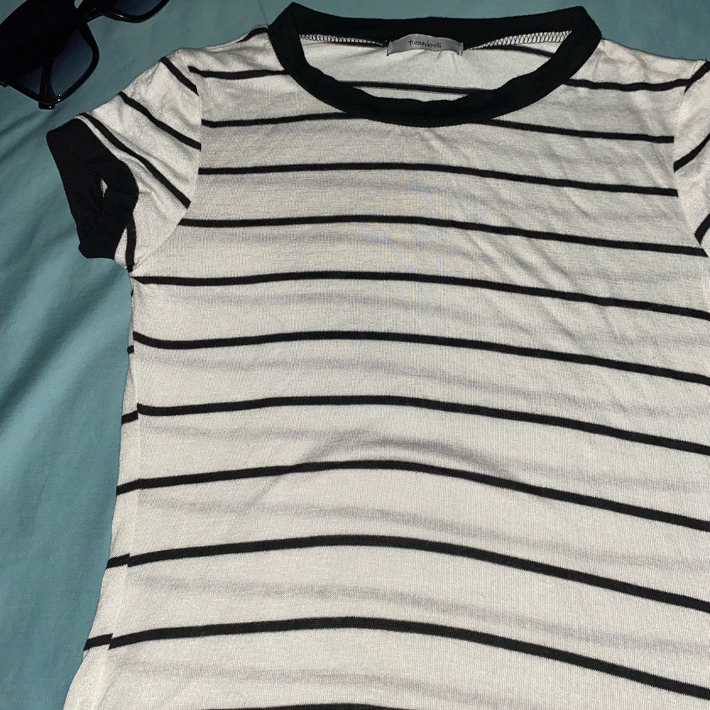 Black and white shirt
